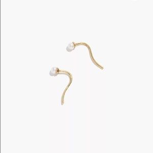 Madewell Delicate Coll. Pearl Threader Earrings